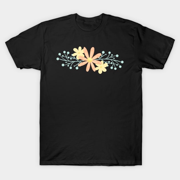 Flower Art T-Shirt by My Artsam